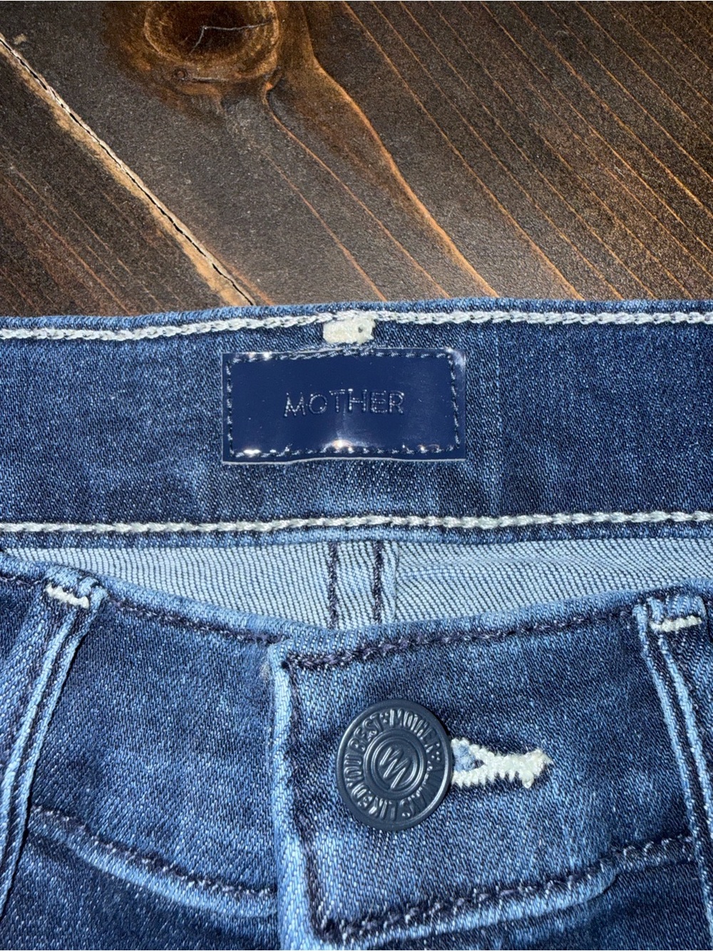 Mother Jeans The Mid Rise Dazzler Ankle Fray in Fancy Meeting You Here Size 27 - Picture 4 of 11
